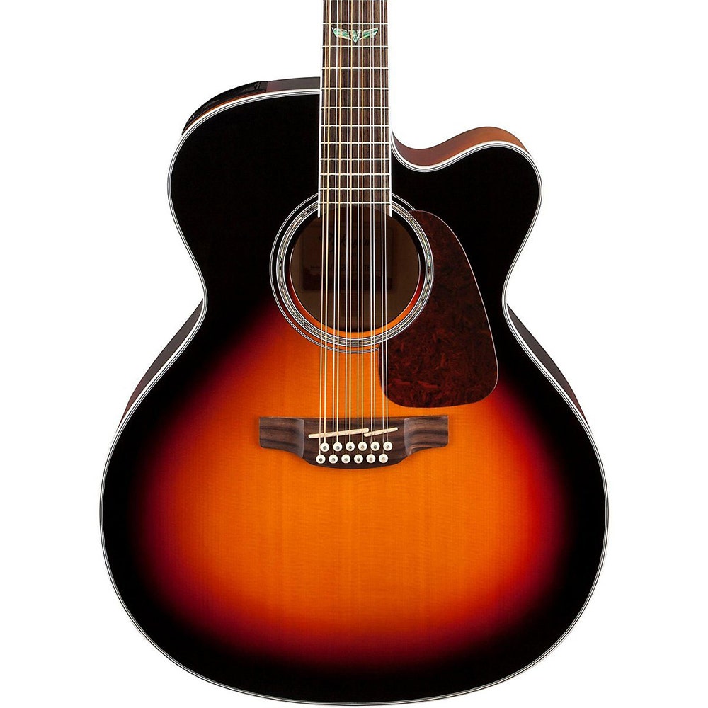 Takamine GJ72CE-12 12-string Jumbo Cutaway Acoustic-Electric Guitar in Brown Sunburst (B-Stock)