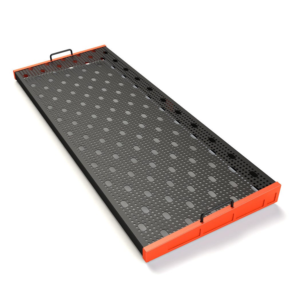 Temple Audio Design TRIO 43 Temple Red Pedalboard