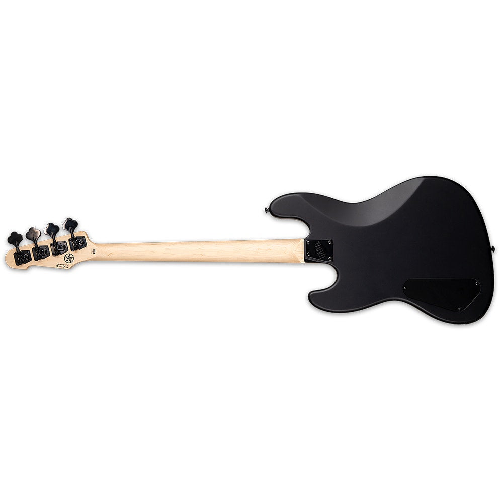 ESP LTD FBJ-400 Frank Bello Bass Guitar, Macassar Ebony Fingerboard, Black Satin