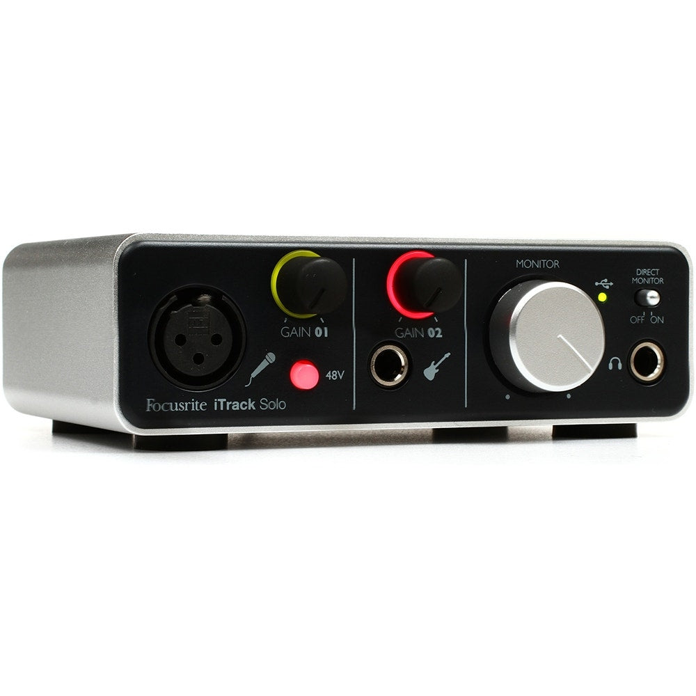 Focusrite iTrack Solo 2x2 iOS Audio Interface with Lightning Connectivity (B-STOCK)