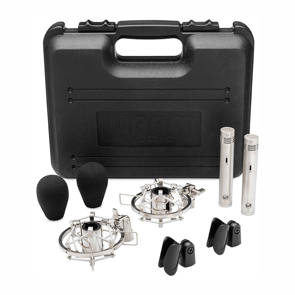 Warm Audio WA-84 Vintage Style Small Capsule Studio Recording Microphone, Stereo Pair, Nickel