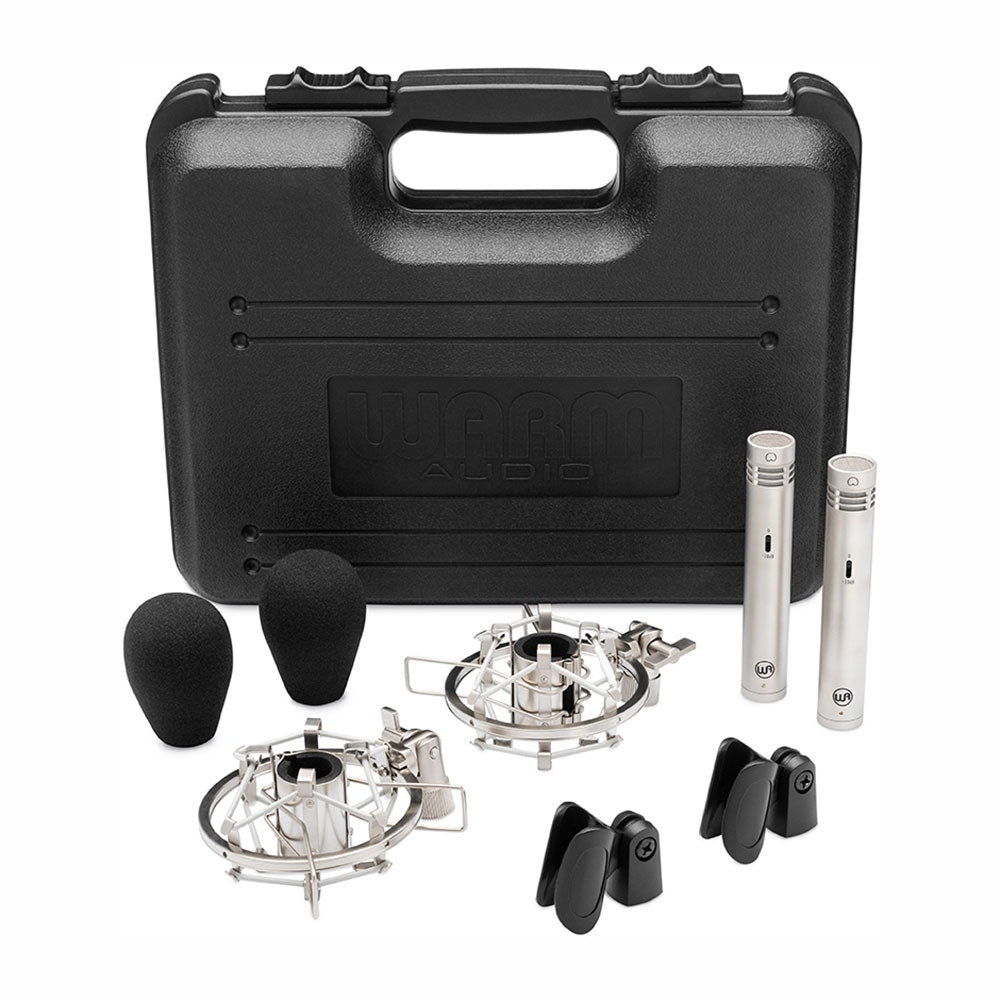 Warm Audio WA-84 Vintage Style Small Capsule Studio Microphone, Stereo Pair, Nickel (B-STOCK)