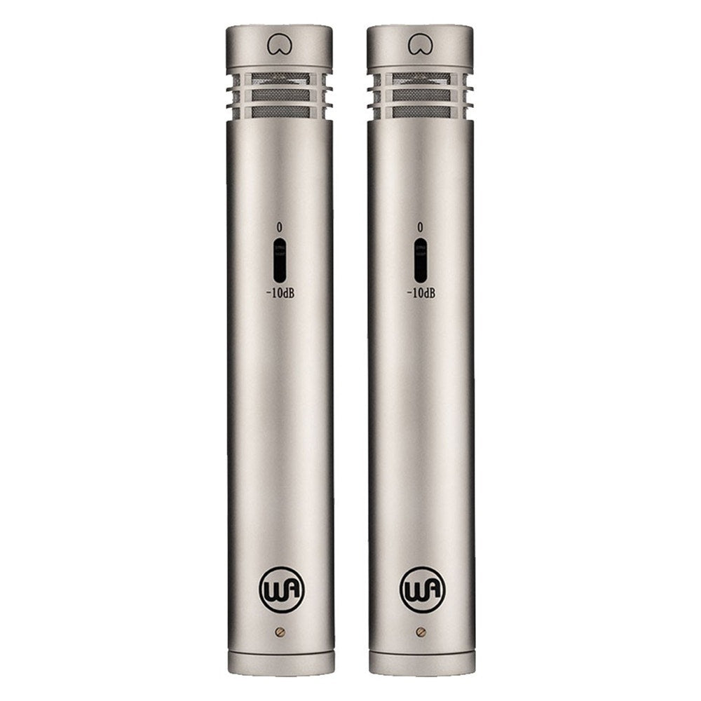Warm Audio WA-84 Vintage Style Small Capsule Studio Recording Microphone, Stereo Pair, Nickel