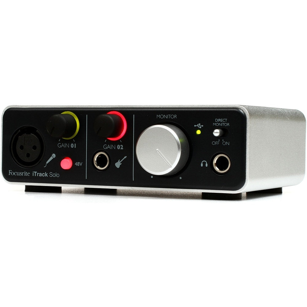 Focusrite iTrack Solo 2x2 iOS Audio Interface with Lightning Connectivity (B-STOCK)