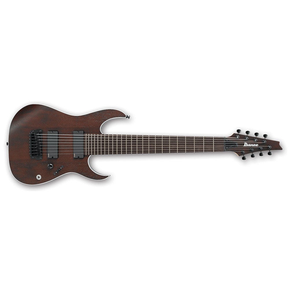 Ibanez RGIR28BFE Iron Label 8-string Solidbody Electric Guitar - Walnut Flat (B-Stock)