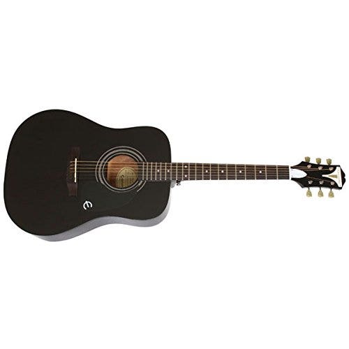 Epiphone PRO-1 Acoustic Guitar, Granadillo Fretboard, Ebony (Black)