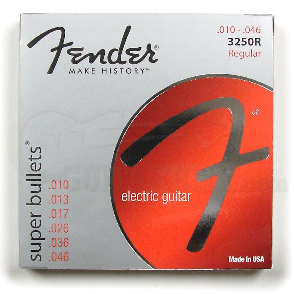 Fender 3250R Nickel-Plated Steel Bullet-End Electric Guitar Strings (10-46)