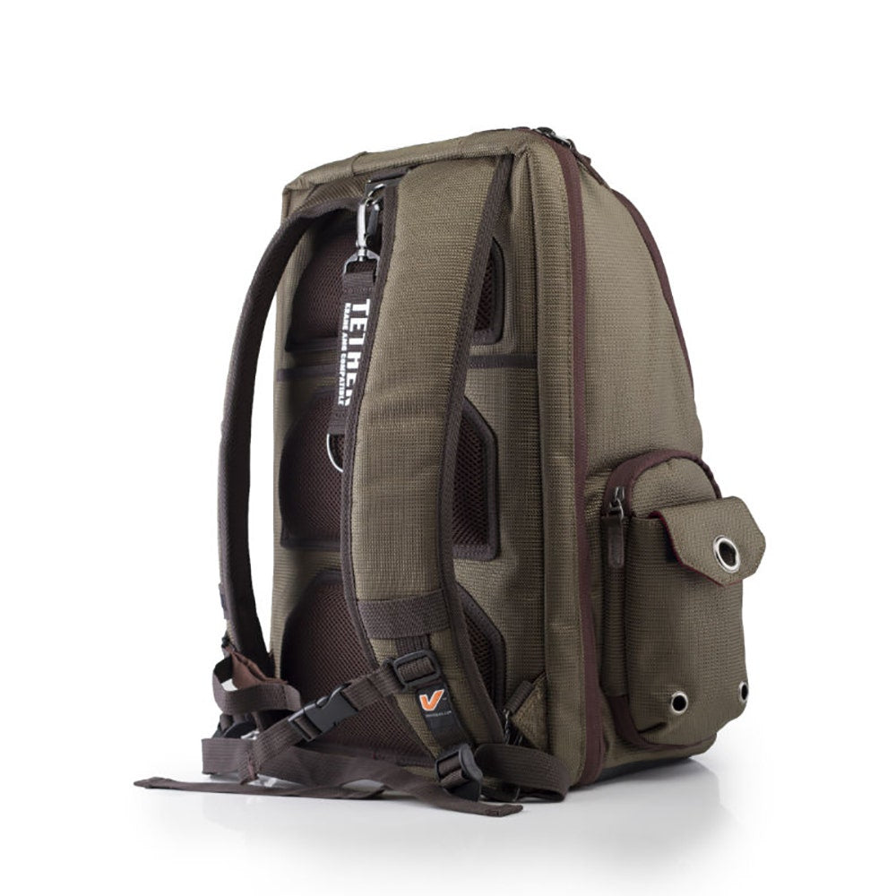 Gruv Gear VENUEBAG02-ELT Club Bag Elite Flight Smart Tech Backpack - Pewter/Crimson