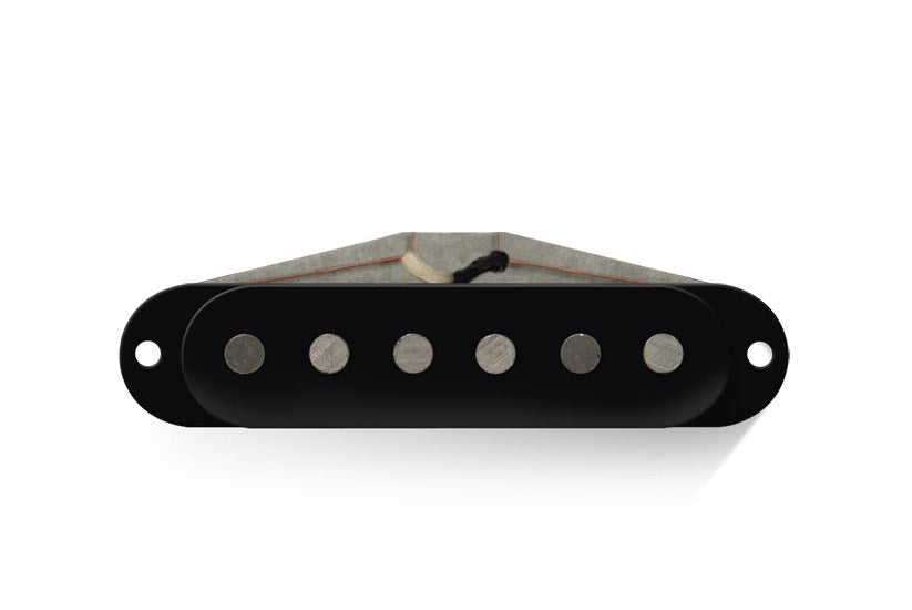 Bare Knuckle The Sinner Single Coil 6-String Pickup, Middle Position, Flat Magnet Profile, RW/RP, Black
