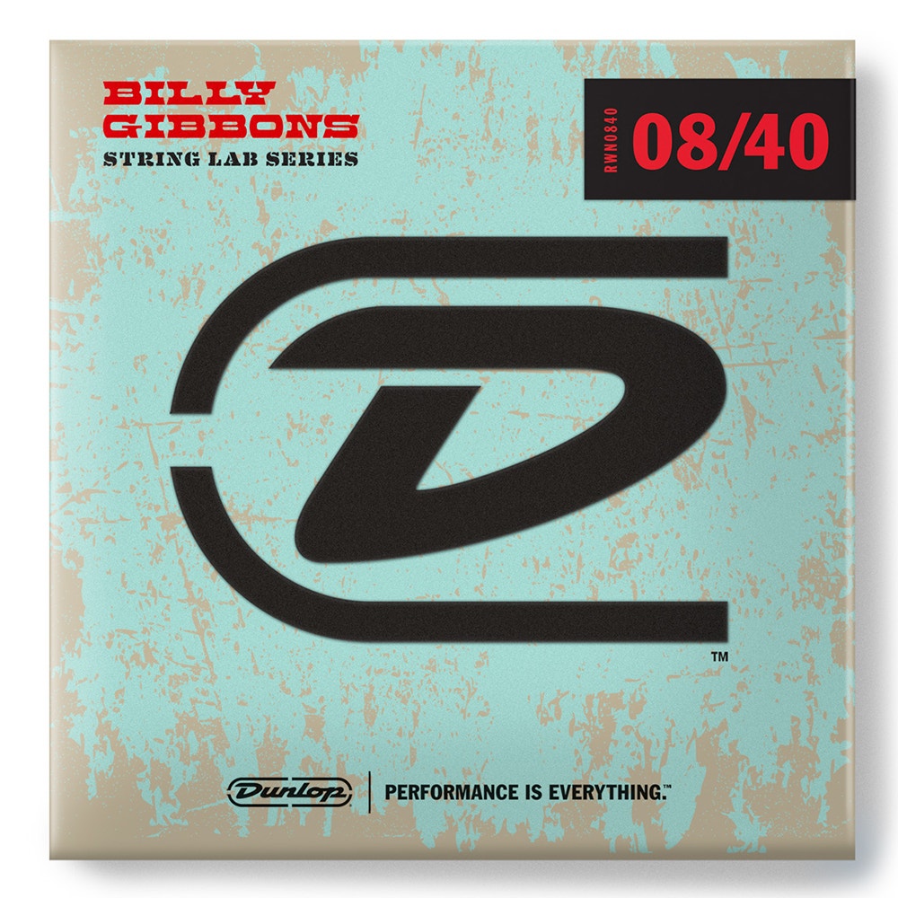 Dunlop RWN0840 Billy Gibbons Icon Signature Nickel Electric Guitar Strings 8-40