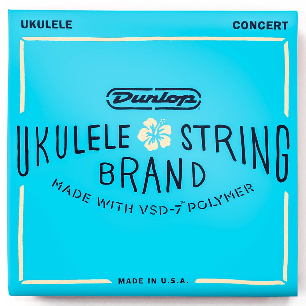 Dunlop DUQ302 VSD-7 Polymer Concert Ukulele Strings 4-String Set .026-.026
