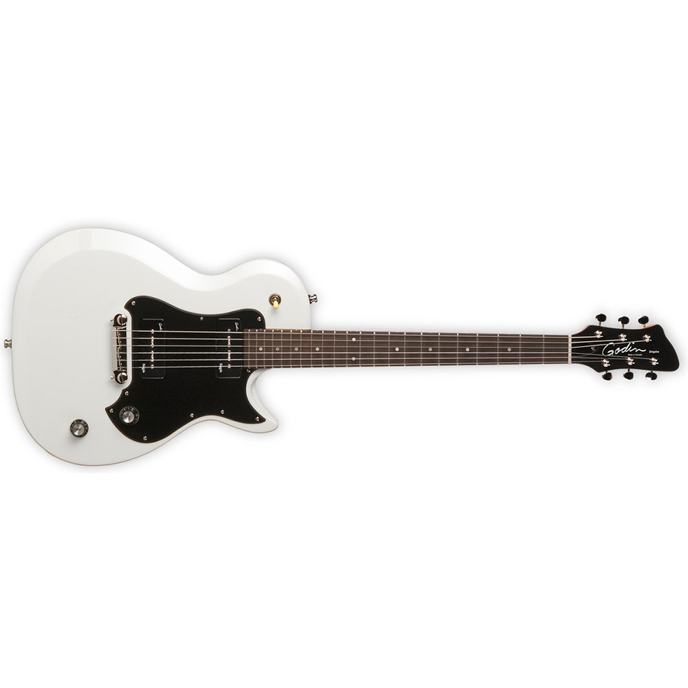 Godin 039456 Richmond Empire P90 Single Cutaway Electric Guitar with Gig Bag - White
