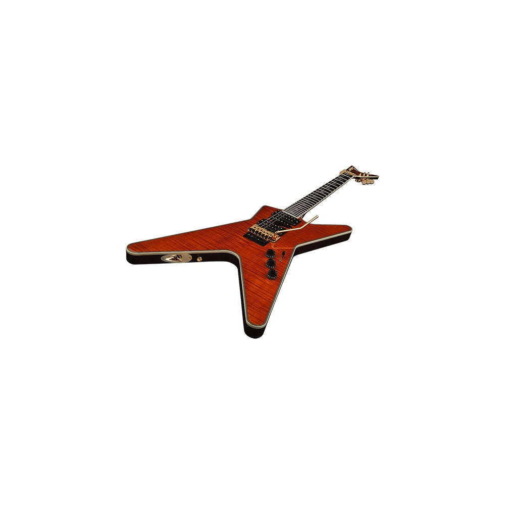 Dean ML SB F TAM ML Switchblade Floyd HSH Electric Guitar - Transparent Amber