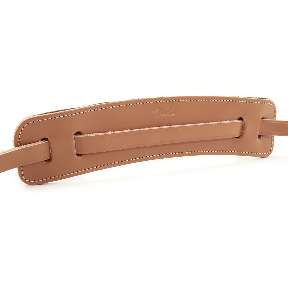 Fender Deluxe Vintage Leather Guitar Strap - Natural