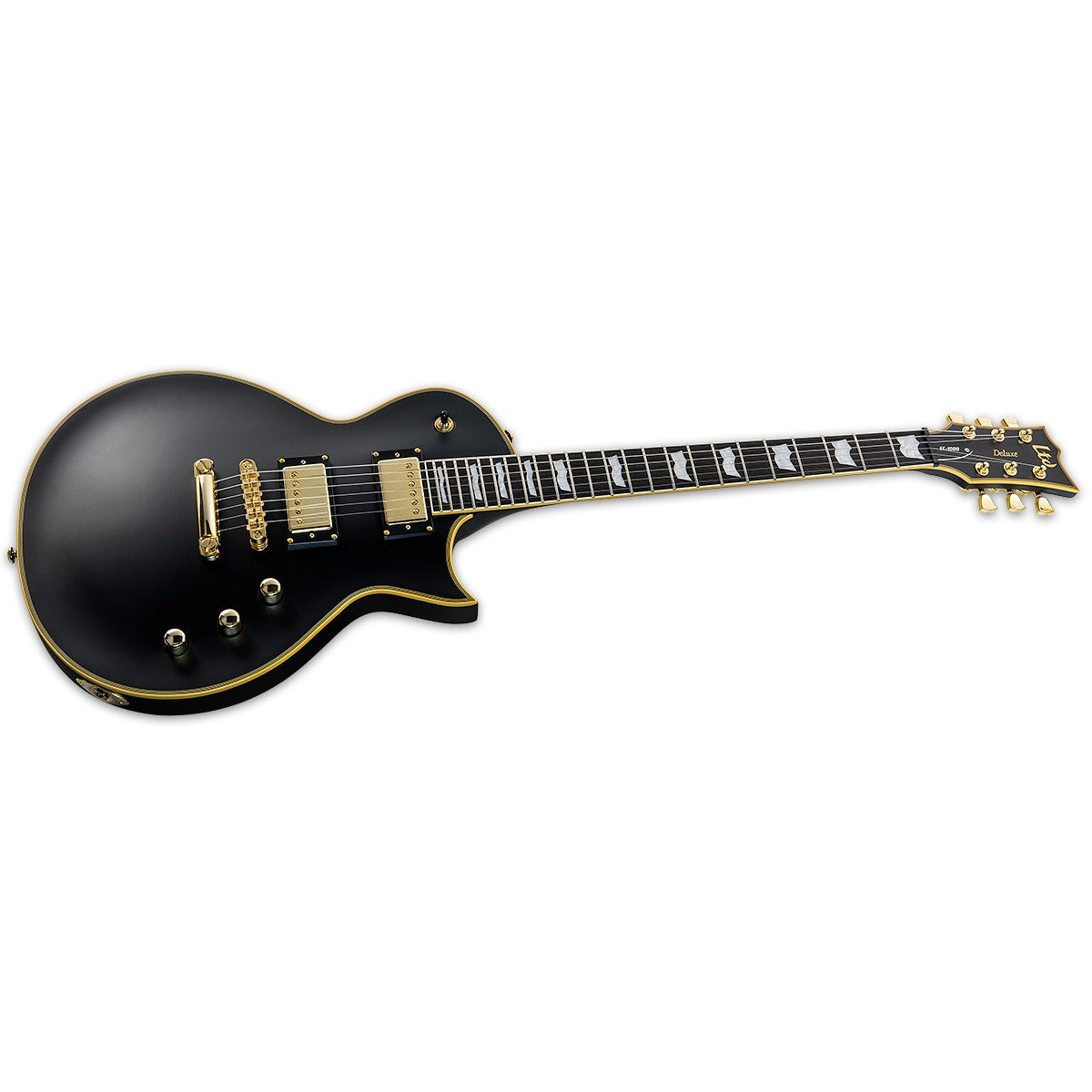 ESP LTD EC-1000 Duncan Electric Guitar, Seymour Duncan Pickups - Vintage Black with Gold Hardware
