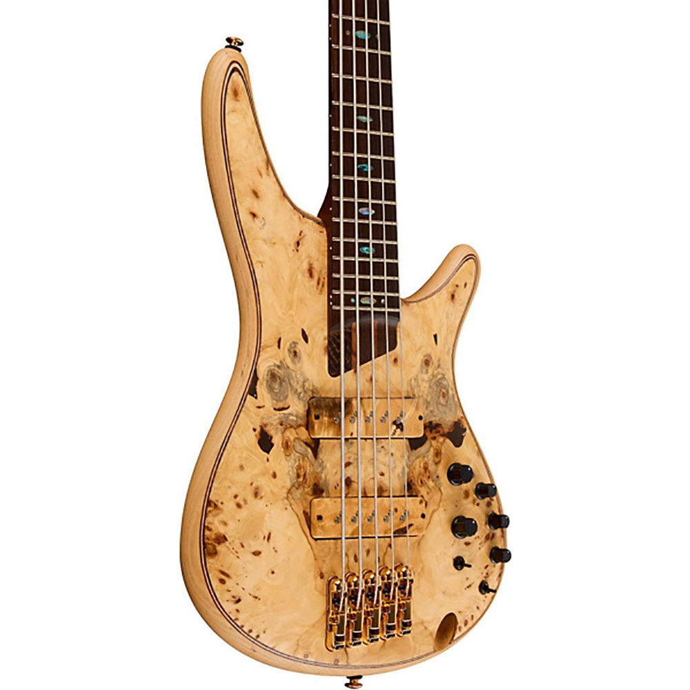 Ibanez SR5BBLTD 5-String Electric Bass Guitar in Natural Flat (B-Stock)