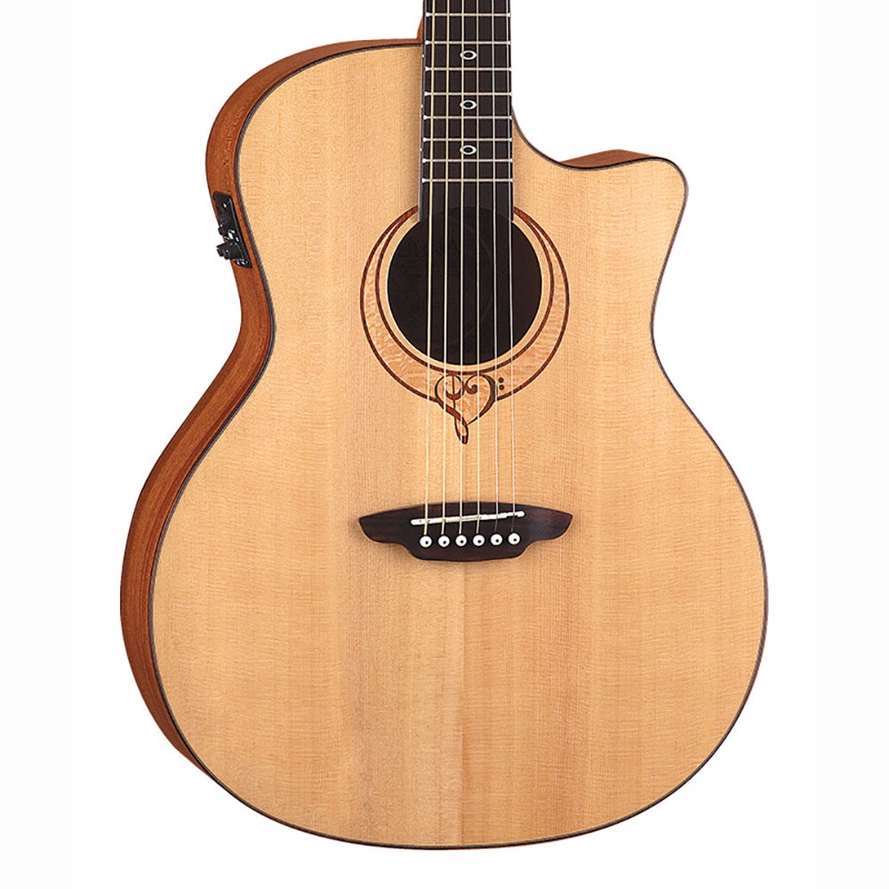 Luna SONG GC Heartsong Grand Concert Acoustic-Electric Guitar with USB Output - Natural