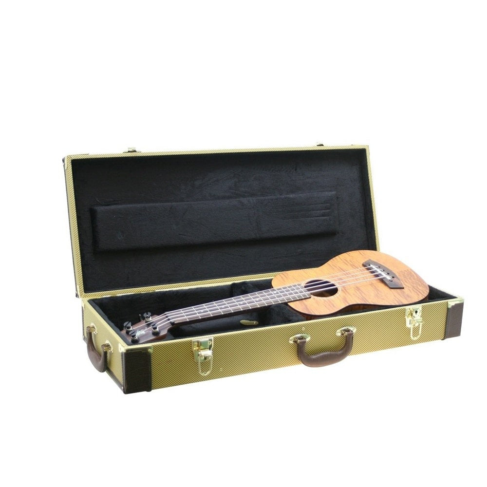 Kala HCT-UB Rectangular Acoustic U‑Bass Hard Case - Tweed