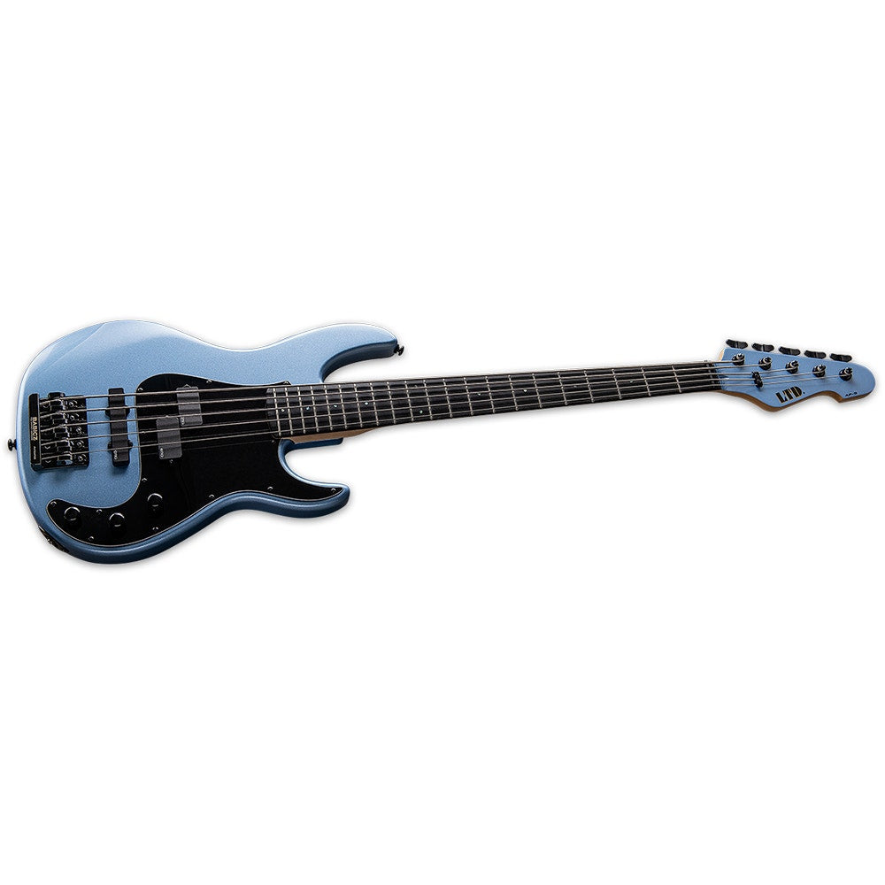 ESP LTD AP-5 Bass Guitar, 5-String, Macassar Ebony Fingerboard, Pelham Blue