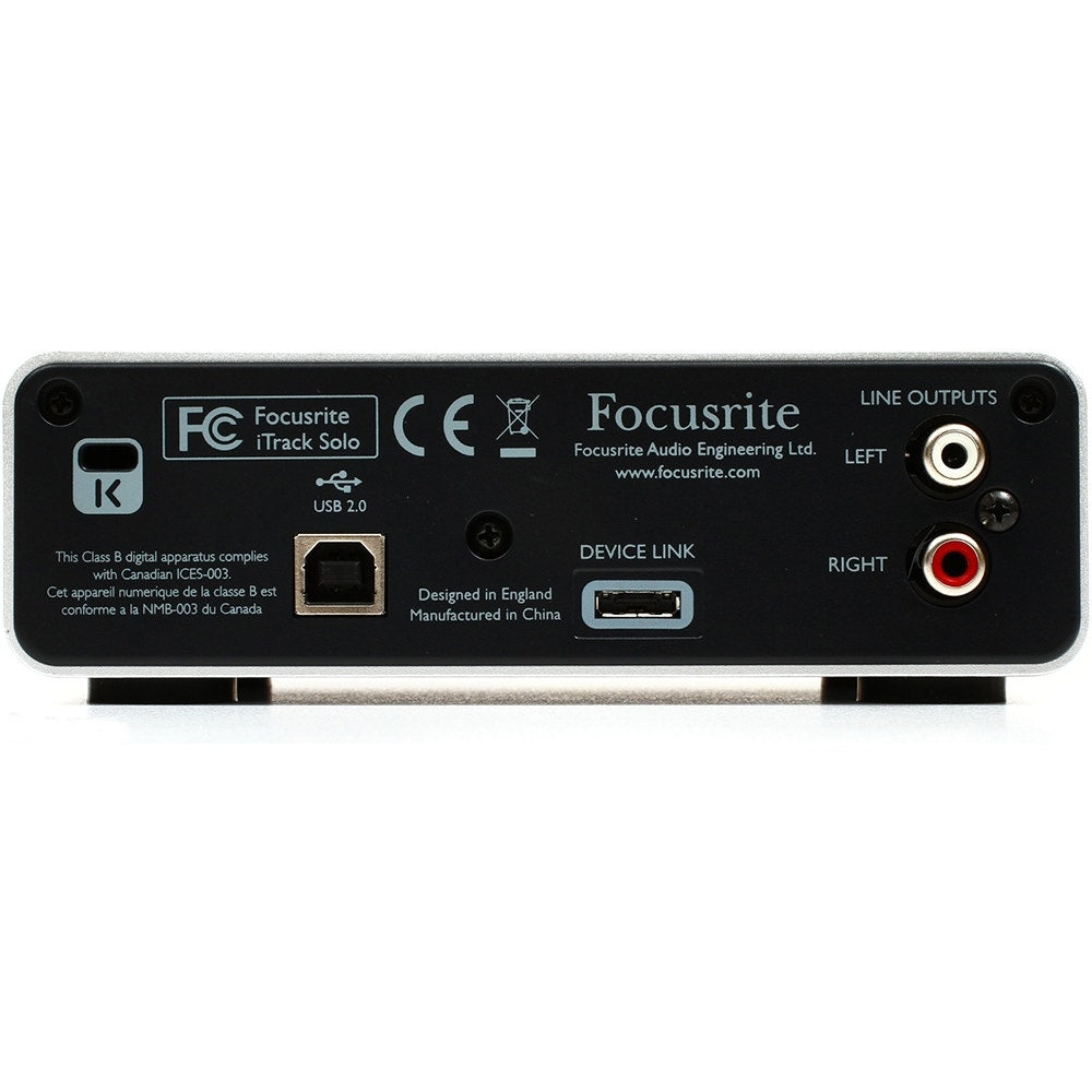 Focusrite iTrack Solo 2x2 iOS Audio Interface with Lightning Connectivity (B-STOCK)