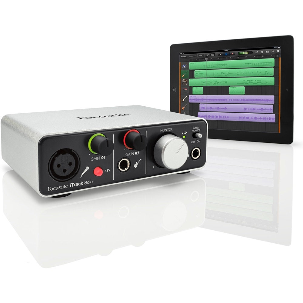 Focusrite iTrack Solo 2x2 iOS Audio Interface with Lightning Connectivity (B-STOCK)
