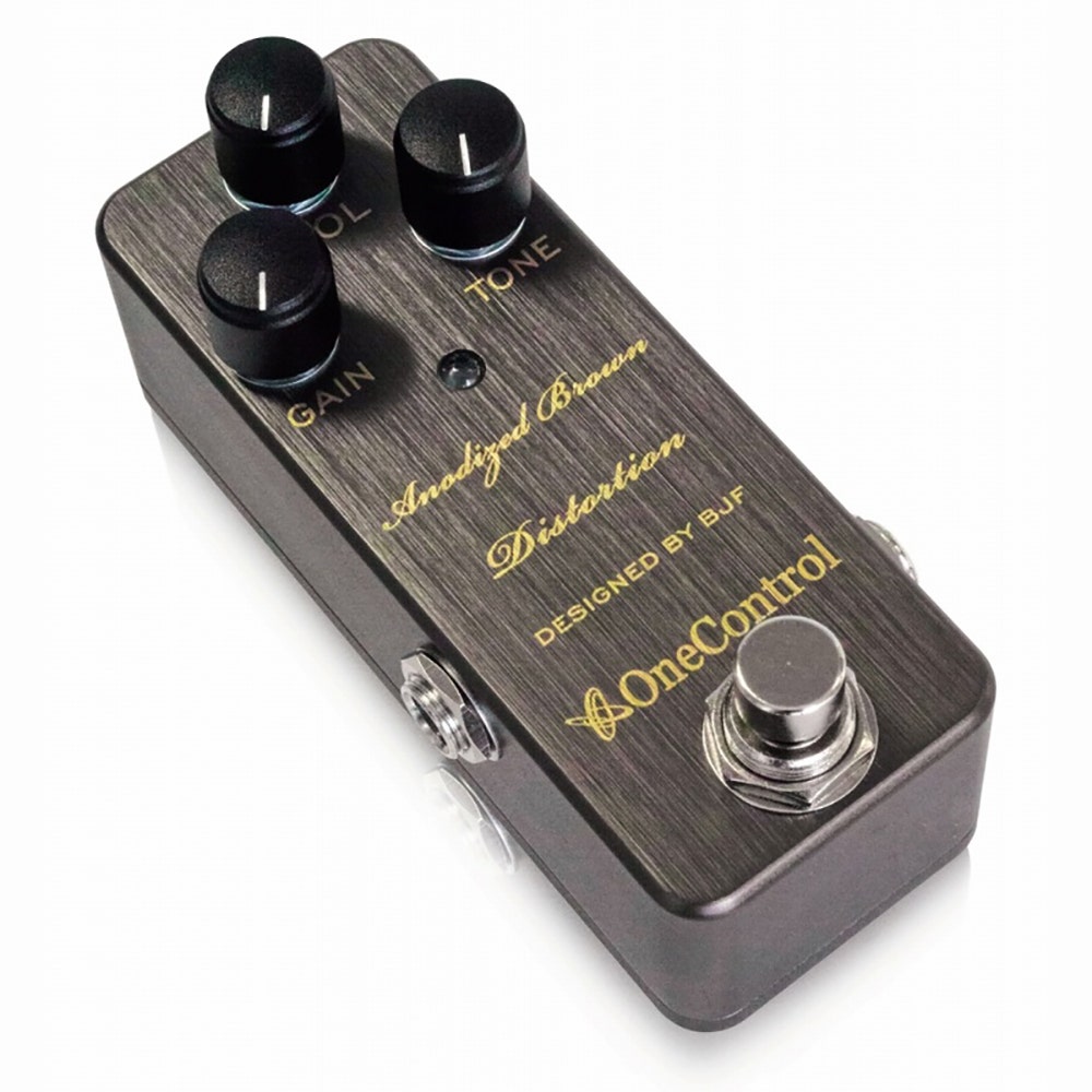 One Control BJF Series Anodized Brown Distortion Guitar Effects Pedal