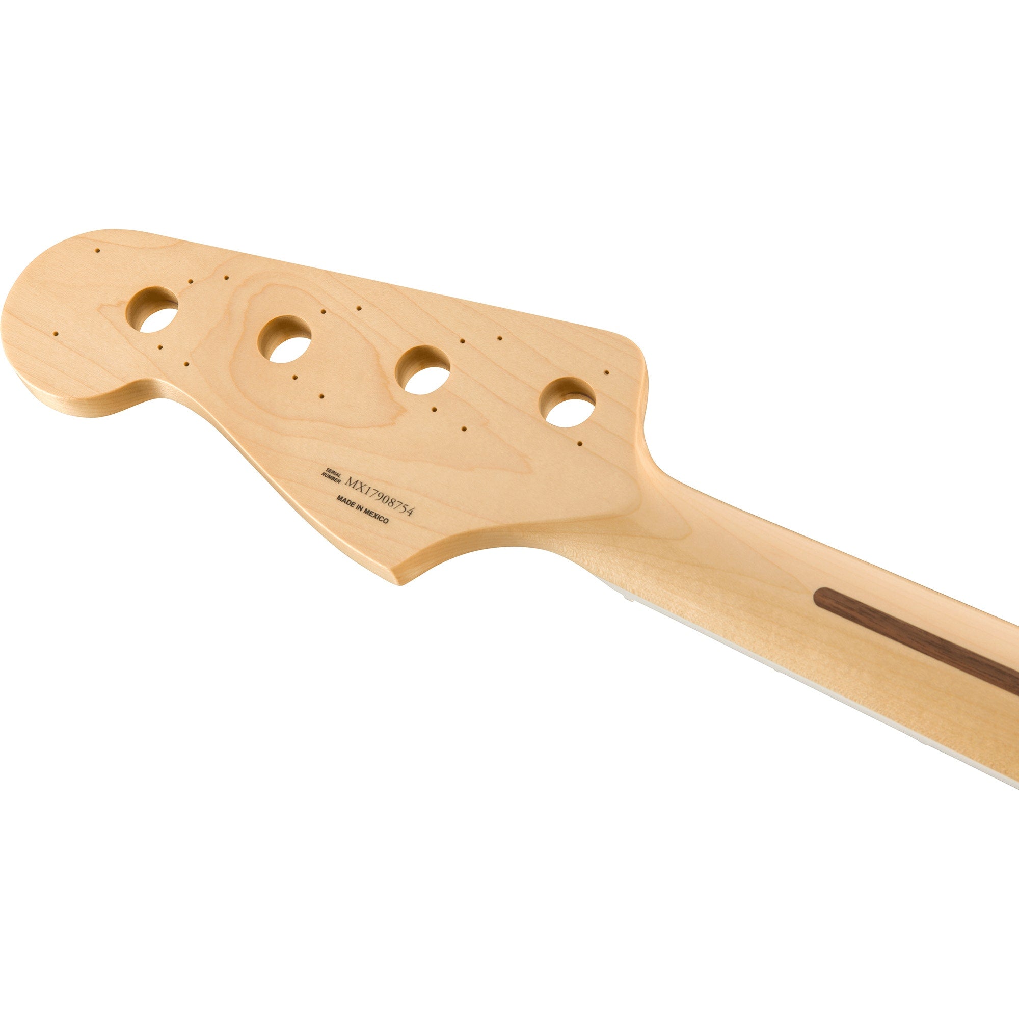 Fender Classic Series 70's Jazz Bass Replacement Neck, 20 Medium Jumbo Frets, Block Inlay, Pau Ferro