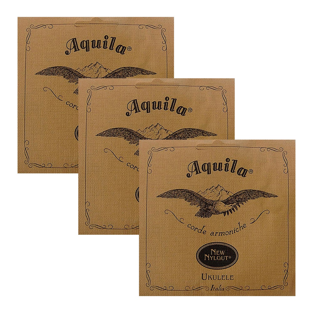 3 Sets of Aquila 4U Soprano Ukulele Strings