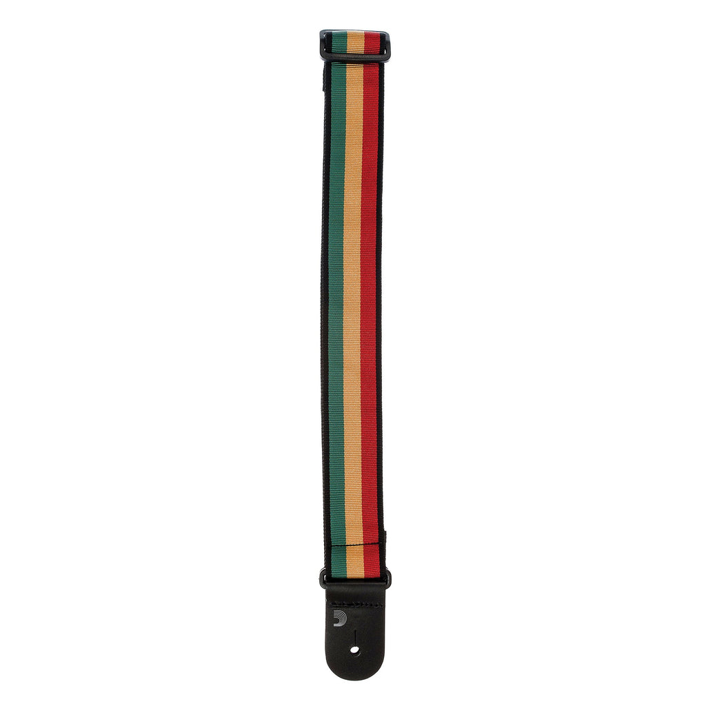 D'Addario Planet Waves 50A06 Nylon Woven Guitar Bass Strap, Jamaica