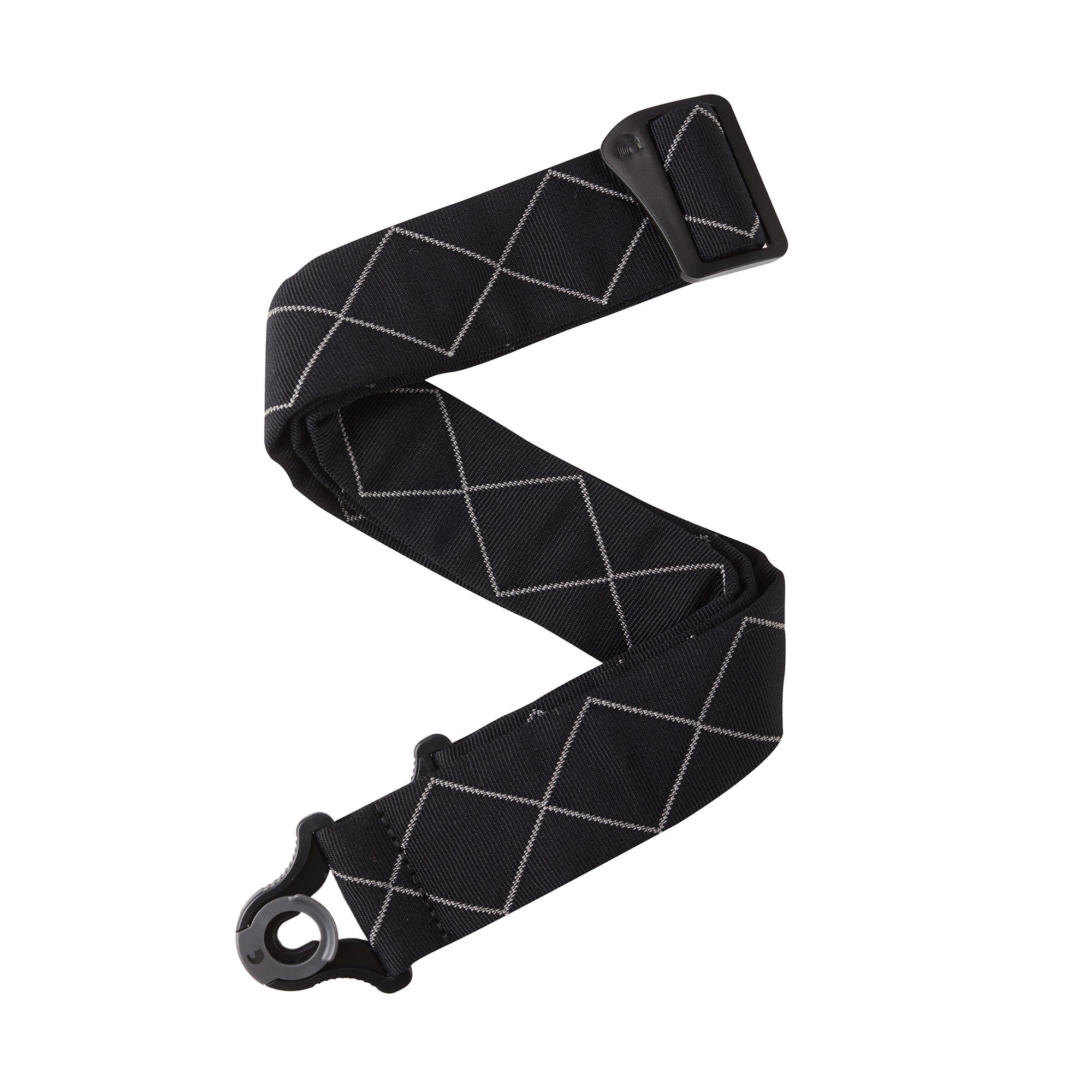 Planet Waves 50BAL02 Auto Lock Guitar Bass Strap, Black Padded Diamonds