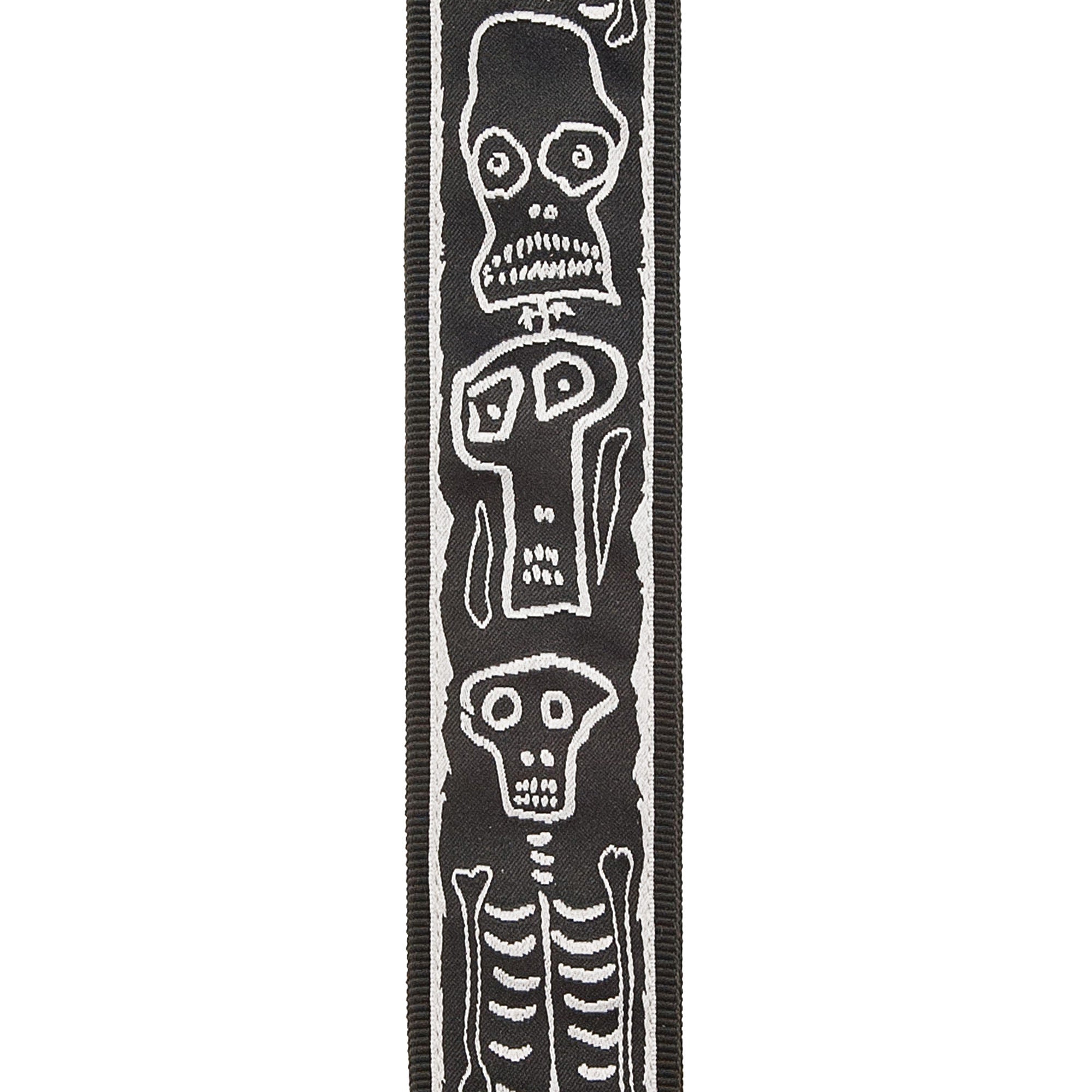 Planet Waves 50mm Joe Satriani Woven Guitar Strap - Skull 'N Bones