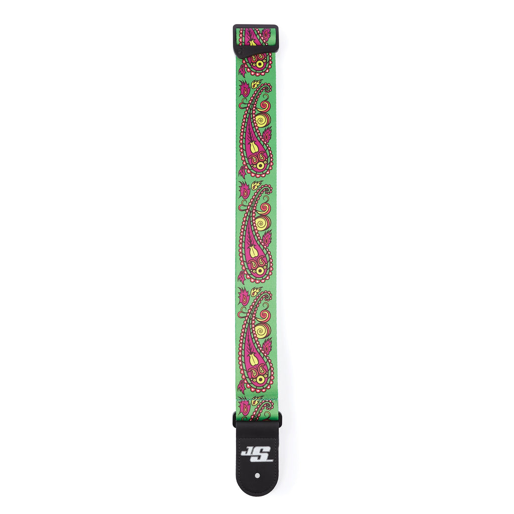 Planet Waves 50JS13 Joe Satriani Guitar Bass Strap, Paisley Green