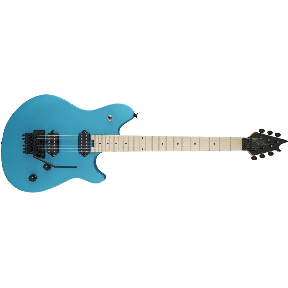 EVH Eddie Van Halen Wolfgang WG Standard Electric Guitar, Maple Fingerboard - Matte Blue Frost
