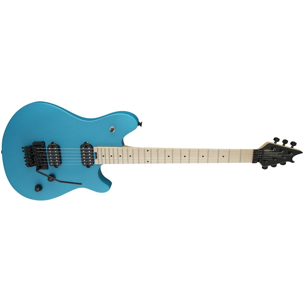 EVH Eddie Van Halen Wolfgang WG Standard Electric Guitar, Maple Fingerboard - Matte Blue Frost