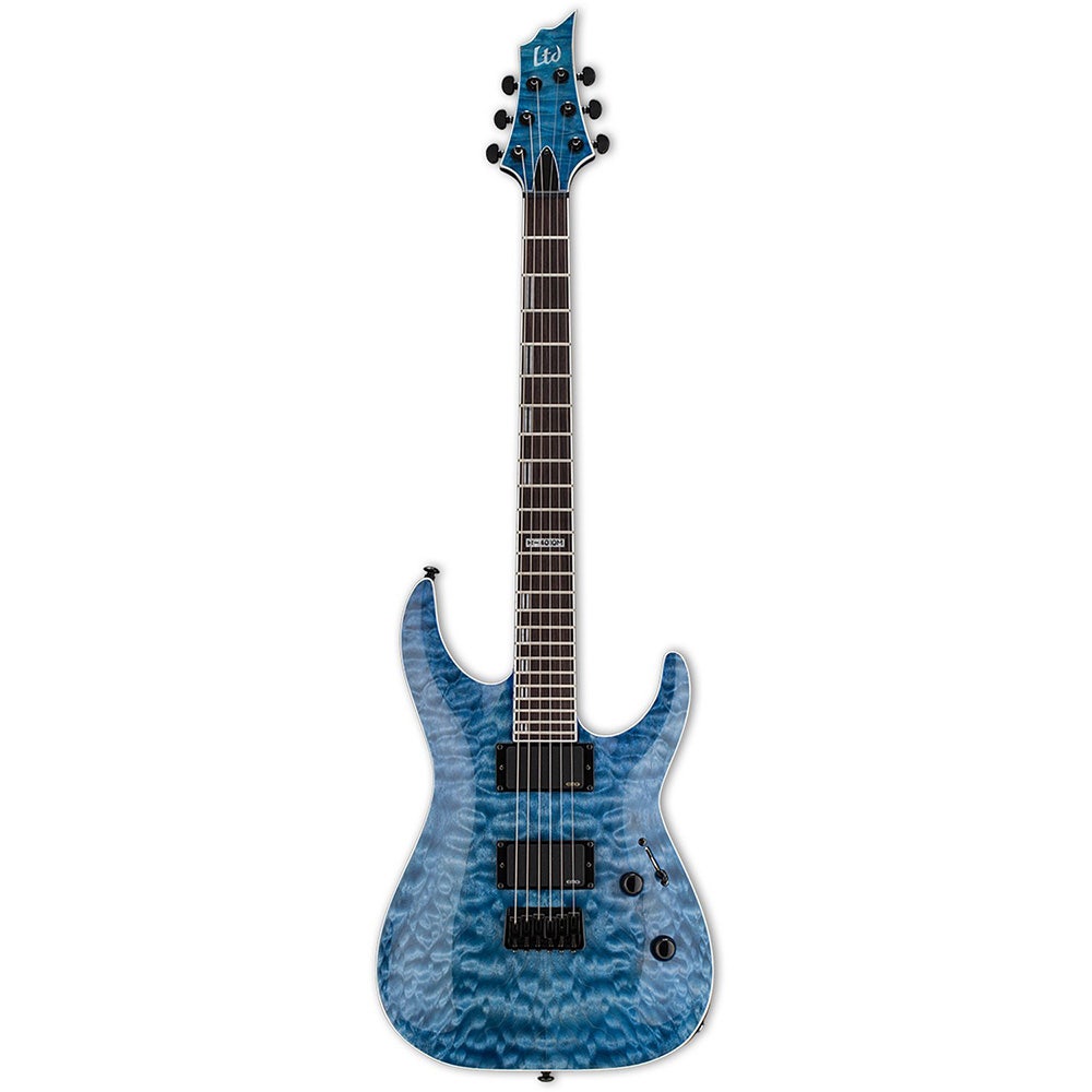 ESP LTD H-401QM Quilted Maple Top Electric Guitar - Faded Sky Blue