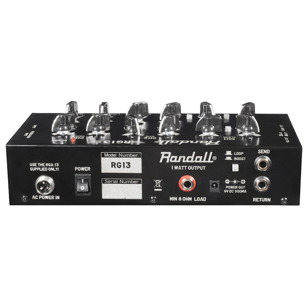 Randall Amplifiers RG13 1-Watt Solid State Preamp / Volume Guitar Pedal Amplifier in Black