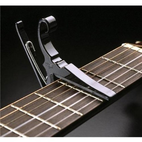 Kyser KG6B 6-String Quick-Change Capo for Acoustic Guitars - Black