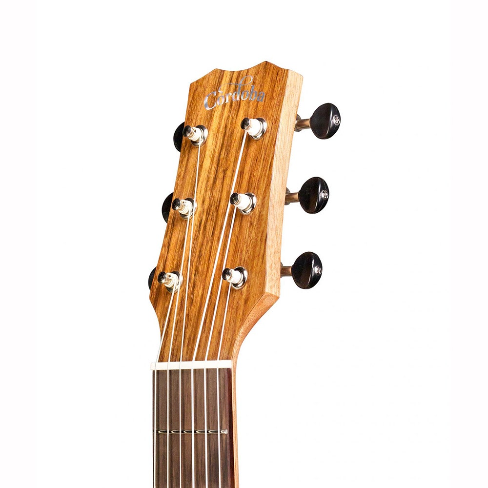 Cordoba Mini O CE Acoustic-Electric Nylon String Travel Guitar with Gig Bag