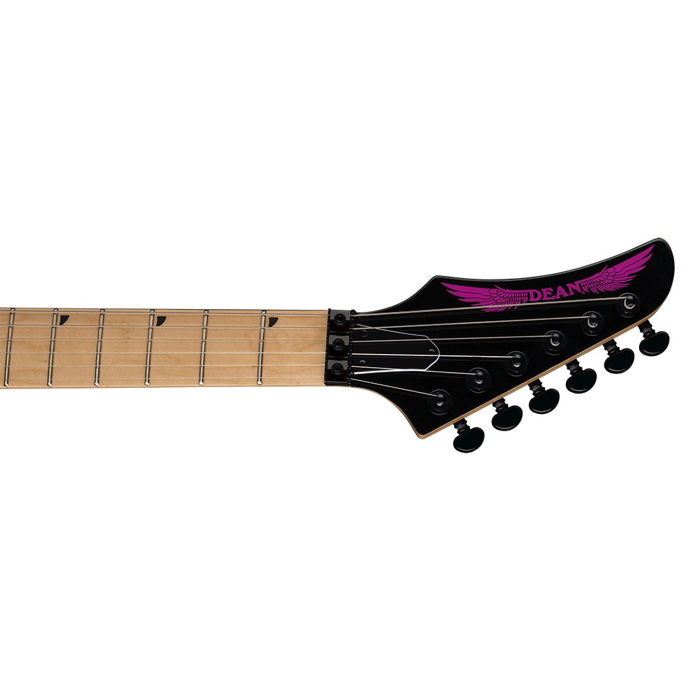 Dean JCVX P CBK Jacky Vincent Signature Series Electric Guitar - Classic Black (Purple Pickups)
