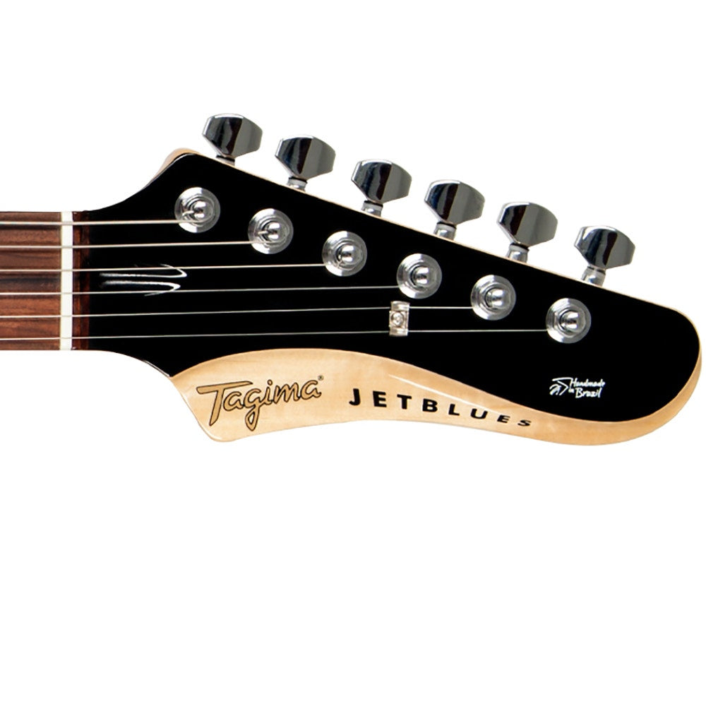 Tagima Guitars JetBlues Deluxe Semi-Hollow Electric Guitar, Bigsby, Black (B-STOCK)