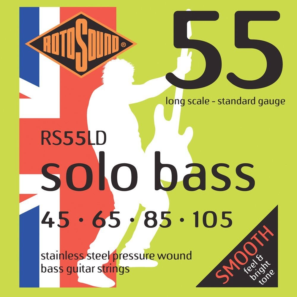Rotosound RS55LD Linea Pressure Wound Bass Guitar Strings 45-105