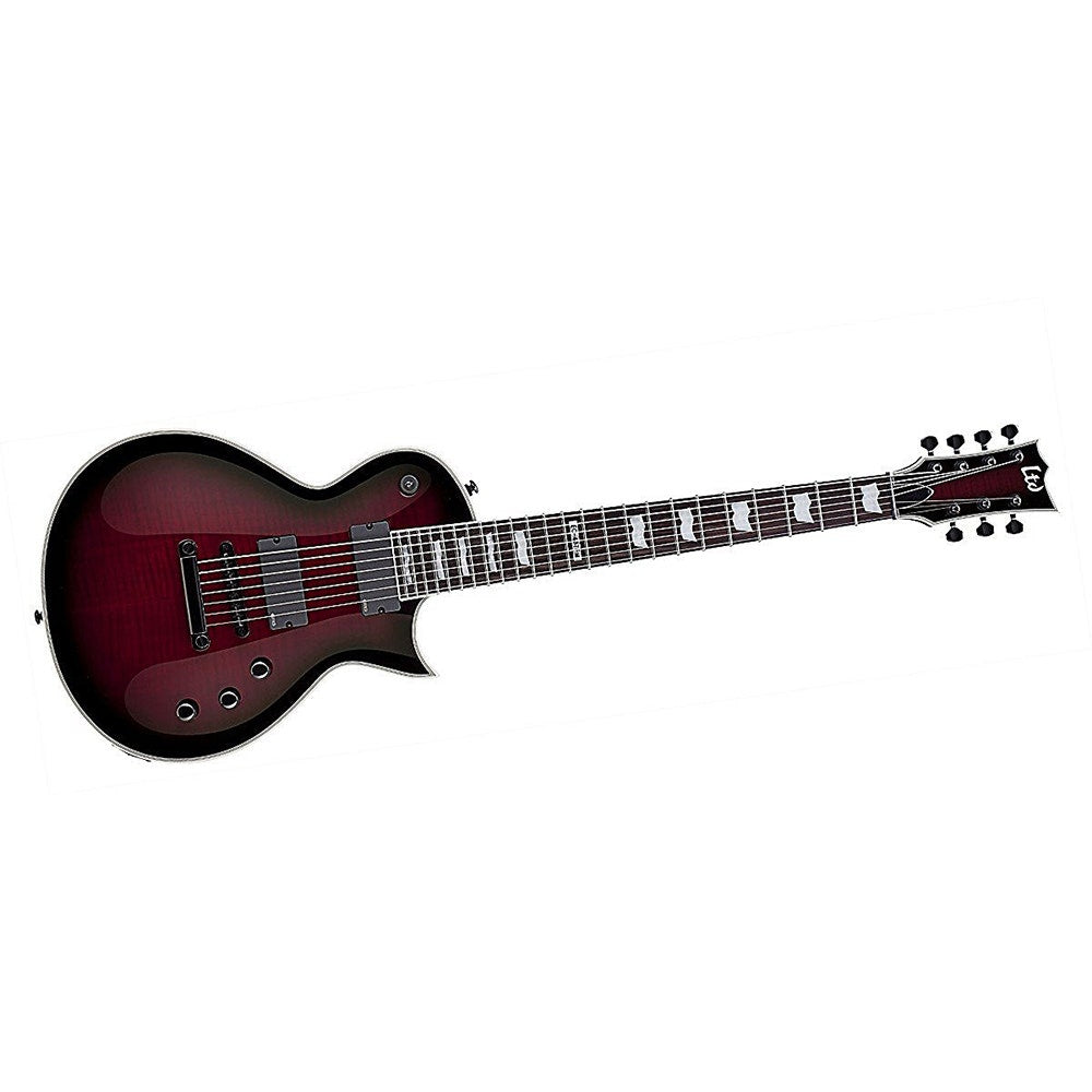 ESP LTD EC-407FM Flame Maple 7-String Electric Guitar - Blood Red Sunburst (B-STOCK)