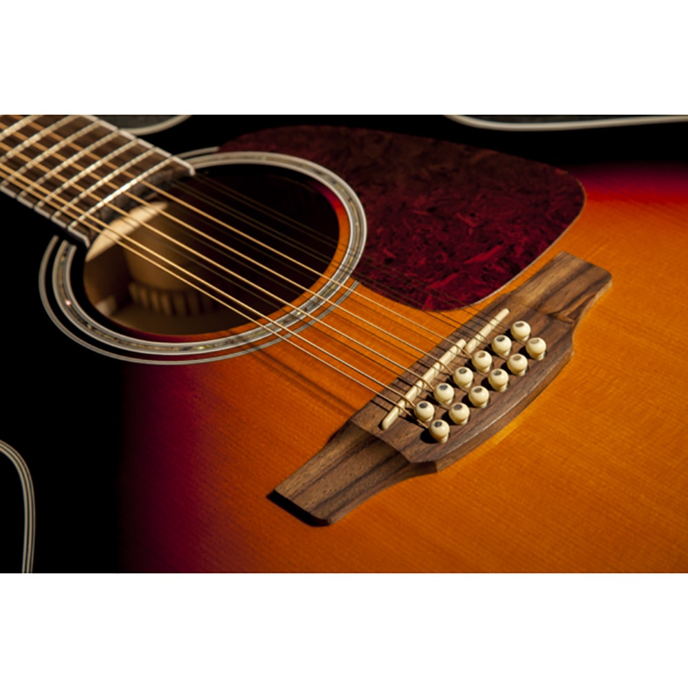Takamine GJ72CE-12 12-string Jumbo Cutaway Acoustic-Electric Guitar in Brown Sunburst (B-Stock)