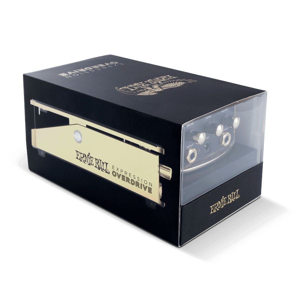 Ernie Ball Expression Overdrive Guitar Effects Pedal - Gold