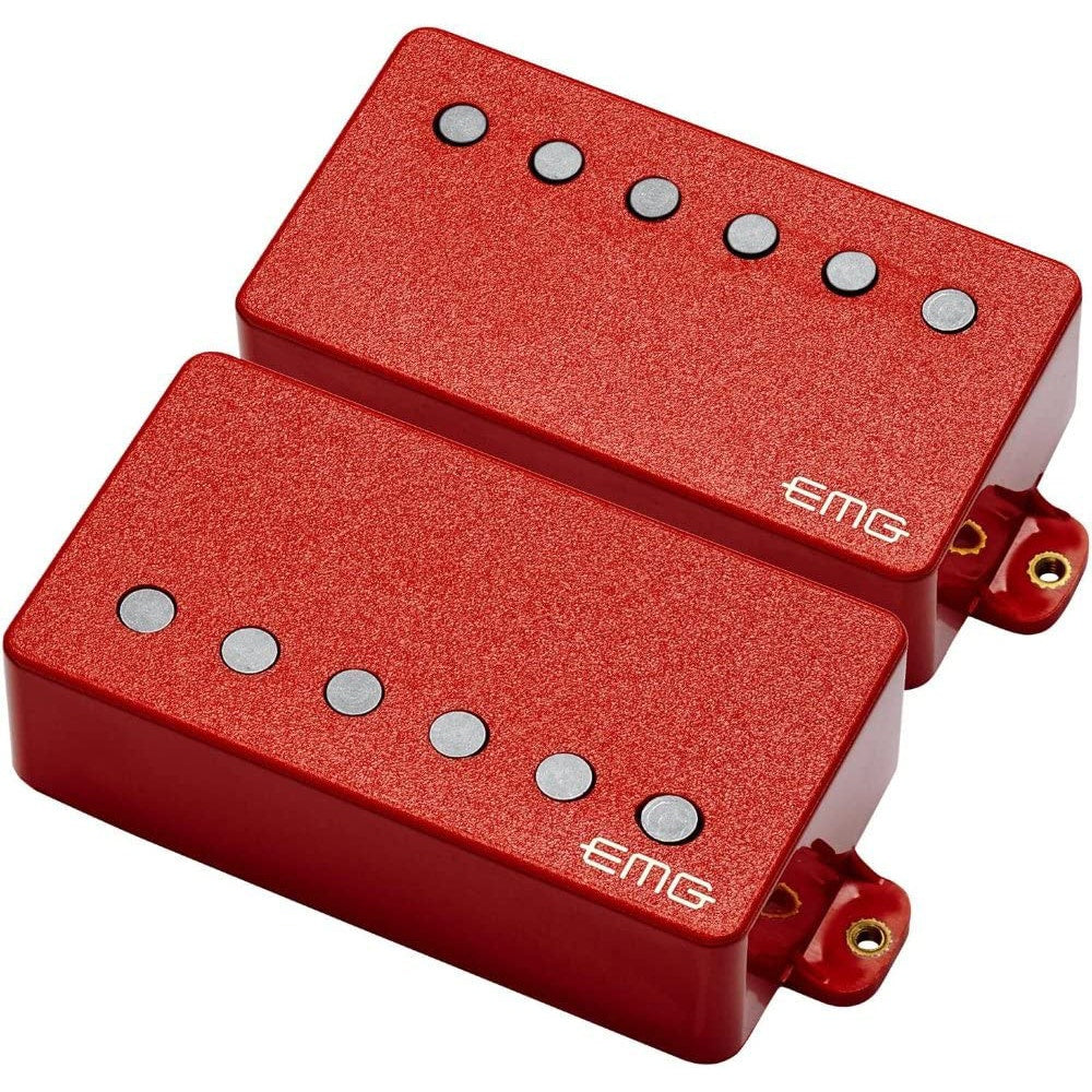 EMG 57/66 Bridge Neck Humbucker Guitar Pickup Set - Red