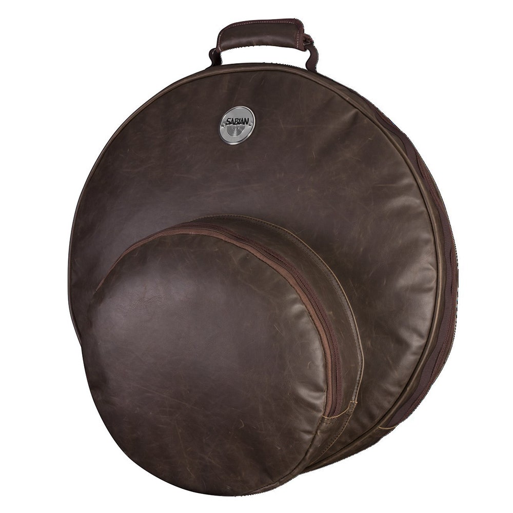 Sabian F22VBWN Fast 22" Vintage Cymbal Bag with Fast Hat Pocket in Vintage Brown