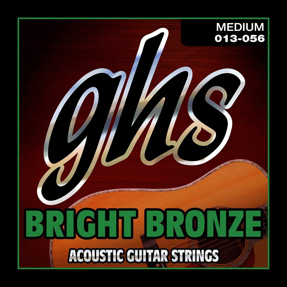 GHS BB40M Bright Bronze Acoustic Guitar Strings, Medium, 13-56