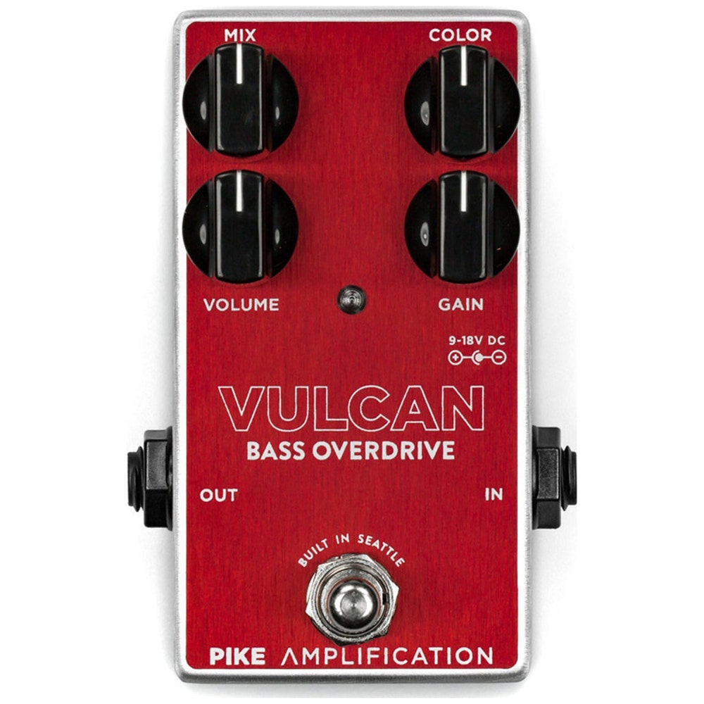 Pike Amplification Vulcan Bass Overdrive Guitar Effects Pedal