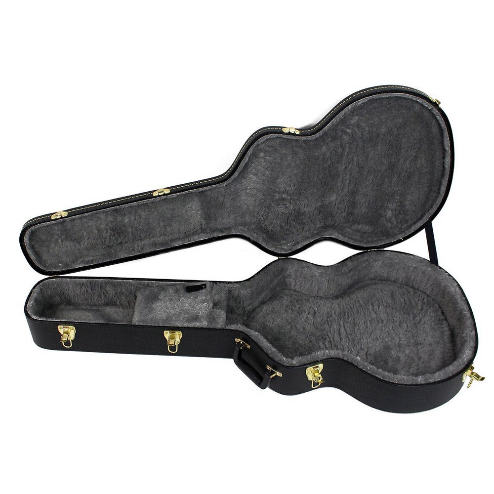 Gretsch G6242L-FT 17" Flat Top Hollowbody Electric Guitar Hard Case Black