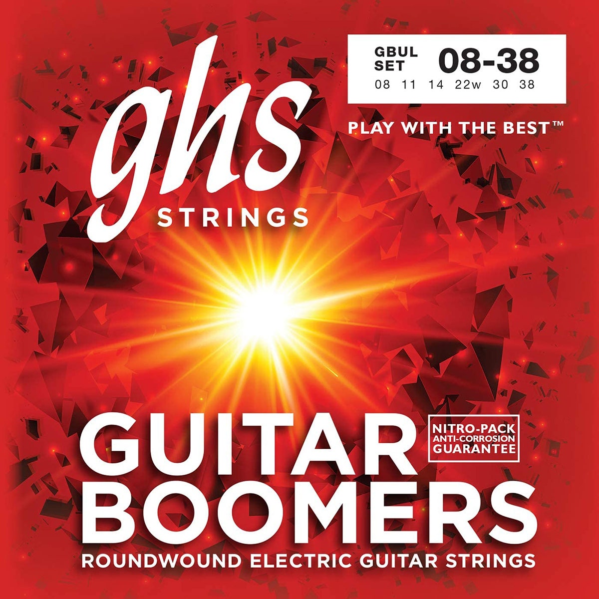 GHS Electric Boomers GBUL Ultra Light Guitar Strings (8-38)
